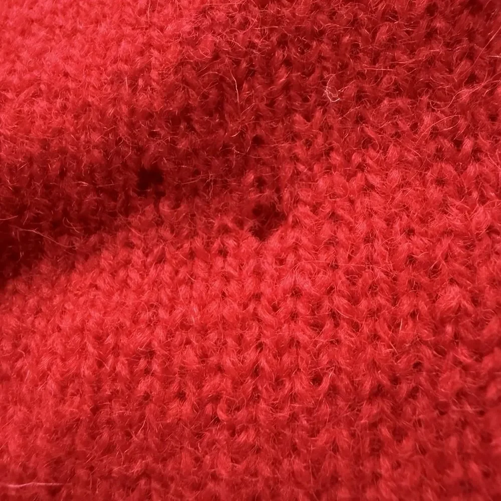 VTG 80s Eddie Bauer 100% Shetland Wool Red Crew Neck Sweater Mens XL NWT